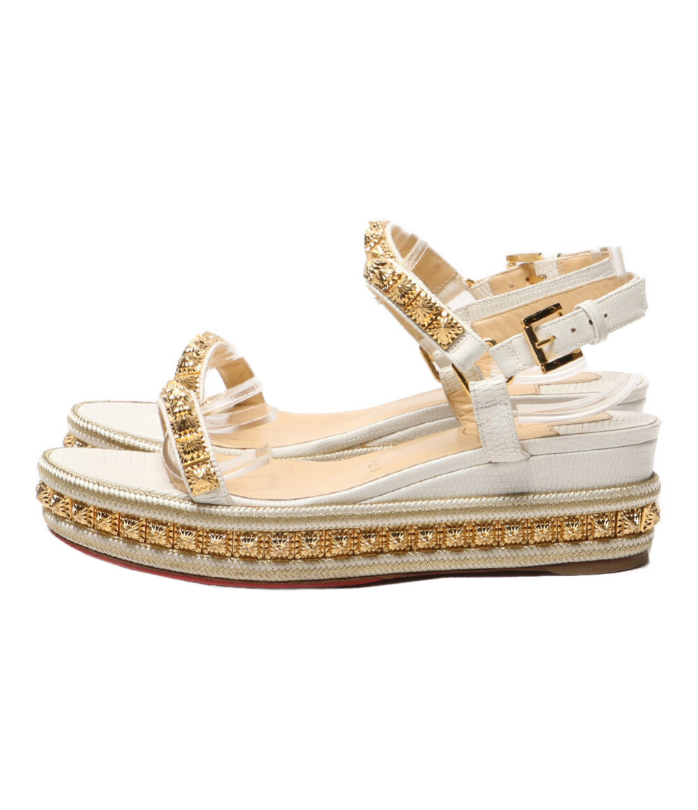 クリスチャンルブタン ウェッジサンダル PYRACLOU レディース SIZE 38