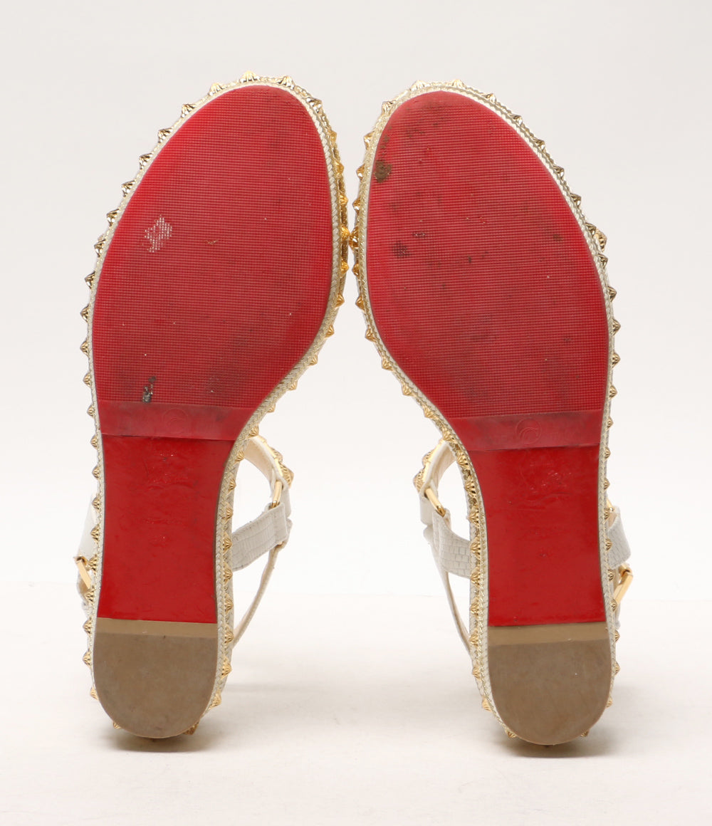 クリスチャンルブタン ウェッジサンダル PYRACLOU レディース SIZE 38