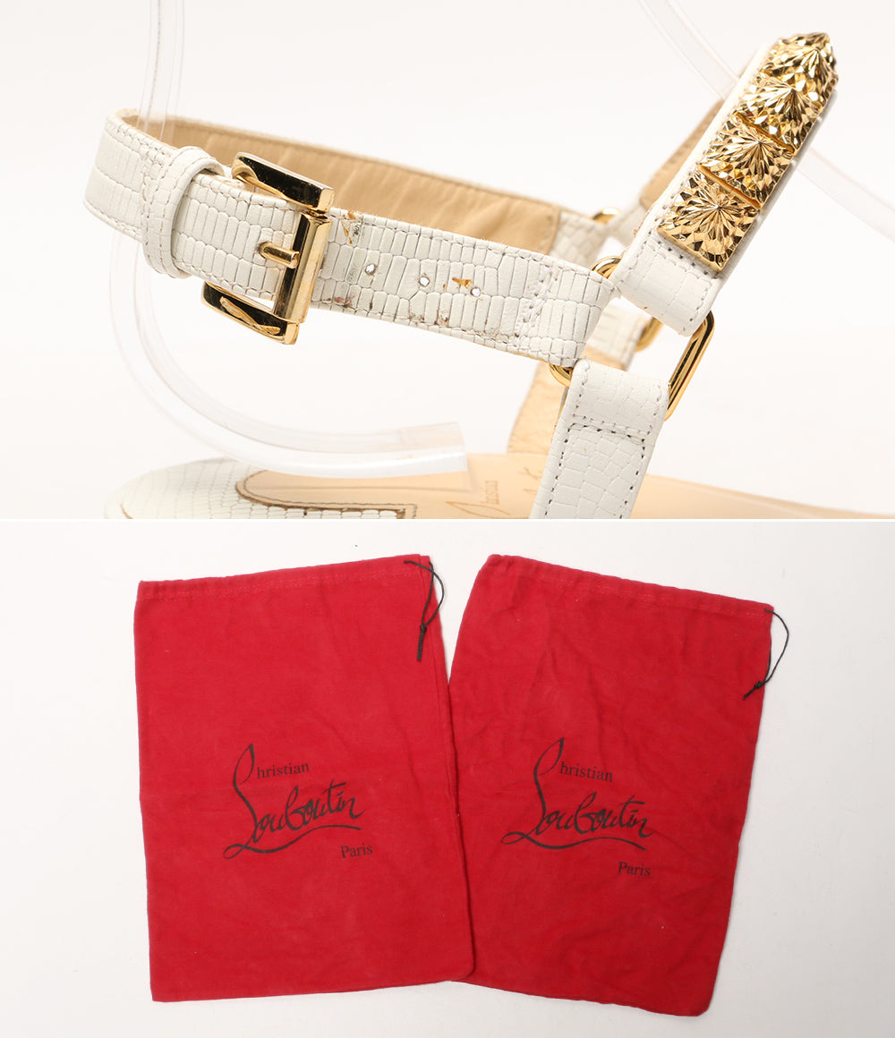 クリスチャンルブタン ウェッジサンダル PYRACLOU レディース SIZE 38
