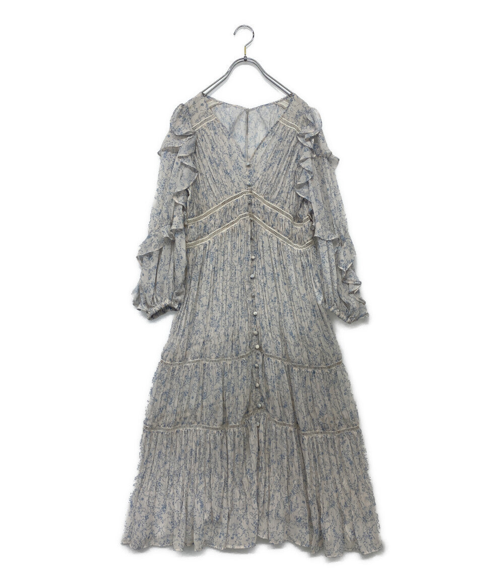 美品 ハーリップトゥ 長袖ワンピース Floral Print Random Pleated Dres     1231305030 レディース SIZE S  Her Lip To