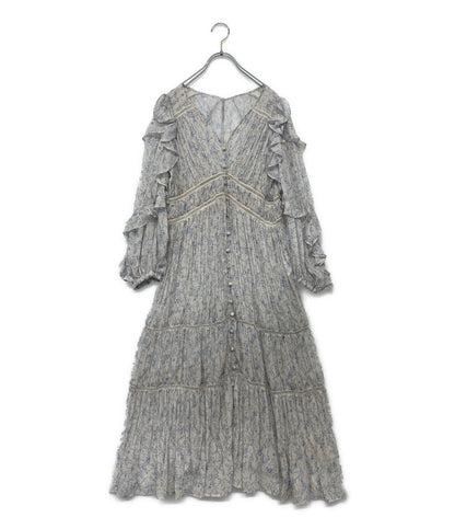 美品 ハーリップトゥ 長袖ワンピース Floral Print Random Pleated Dres     1231305030 レディース SIZE S  Her Lip To