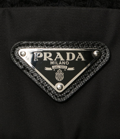 プラダ ニット帽 Re-Nylon ギャバジンxウール キャップ UMD446 S202 1WTO メンズ SIZE M PRADA