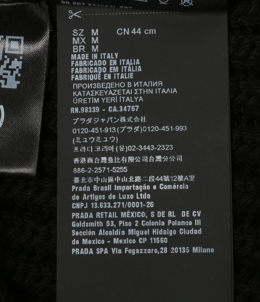 プラダ ニット帽 Re-Nylon ギャバジンxウール キャップ UMD446 S202 1WTO メンズ SIZE M PRADA