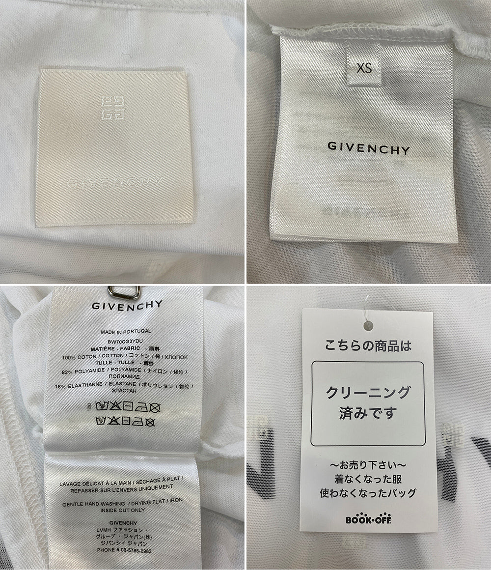 ジバンシィ 半袖Ｔシャツ シアーレイヤード BW70CG3YDU レディース SIZE XS GIVENCHY