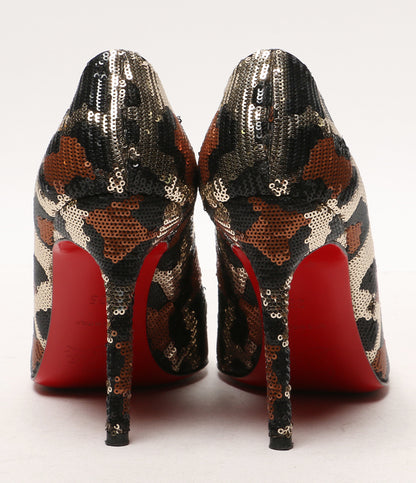 Christian Louboutin パンプス カモフラ スパンコール レディース SIZE 35 クリスチャンルブタン