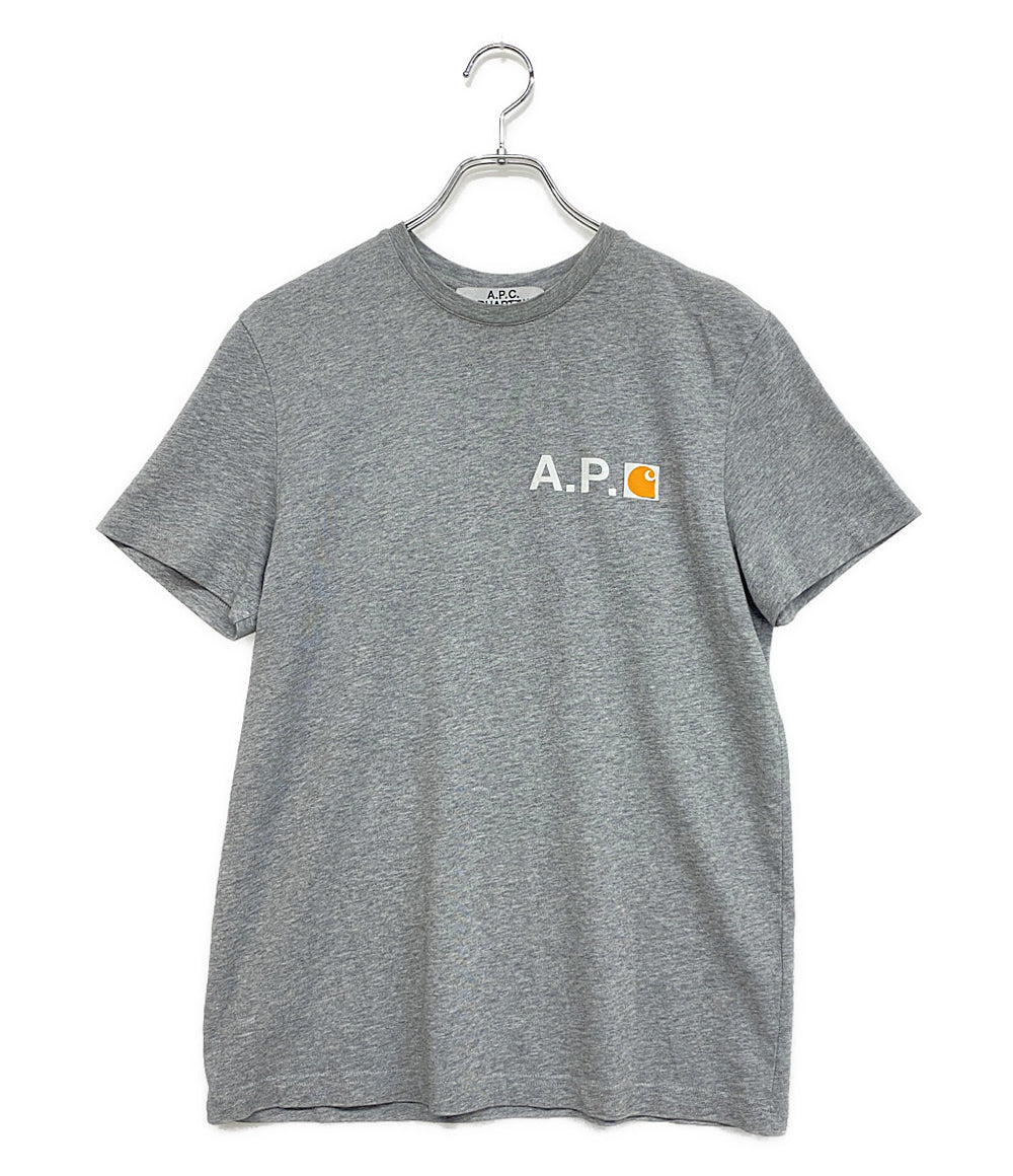 アーペーセー カーハート 半袖Ｔシャツ グレー メンズ SIZE S A.P.C.×Carhartt