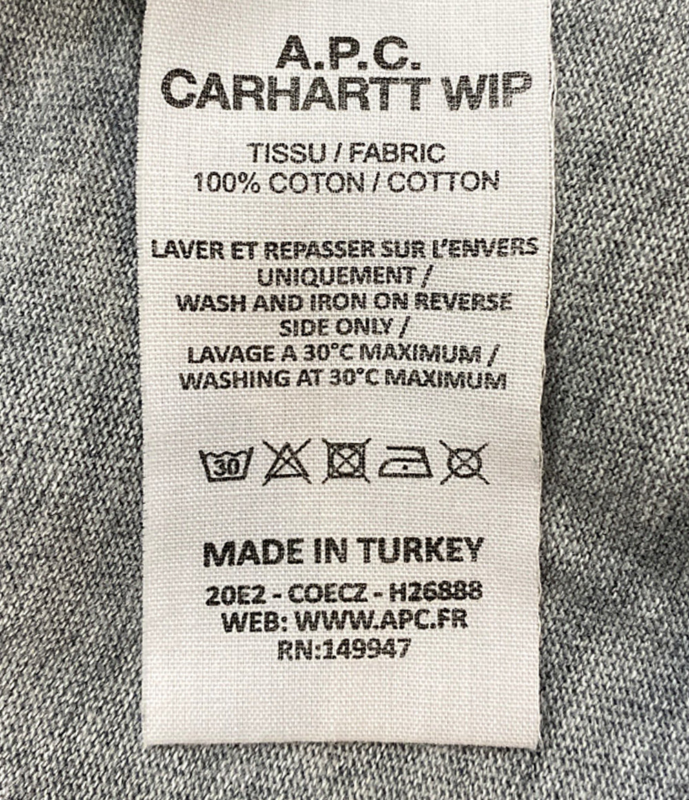 アーペーセー カーハート 半袖Ｔシャツ グレー メンズ SIZE S A.P.C.×Carhartt