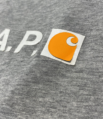 アーペーセー カーハート 半袖Ｔシャツ グレー メンズ SIZE S A.P.C.×Carhartt