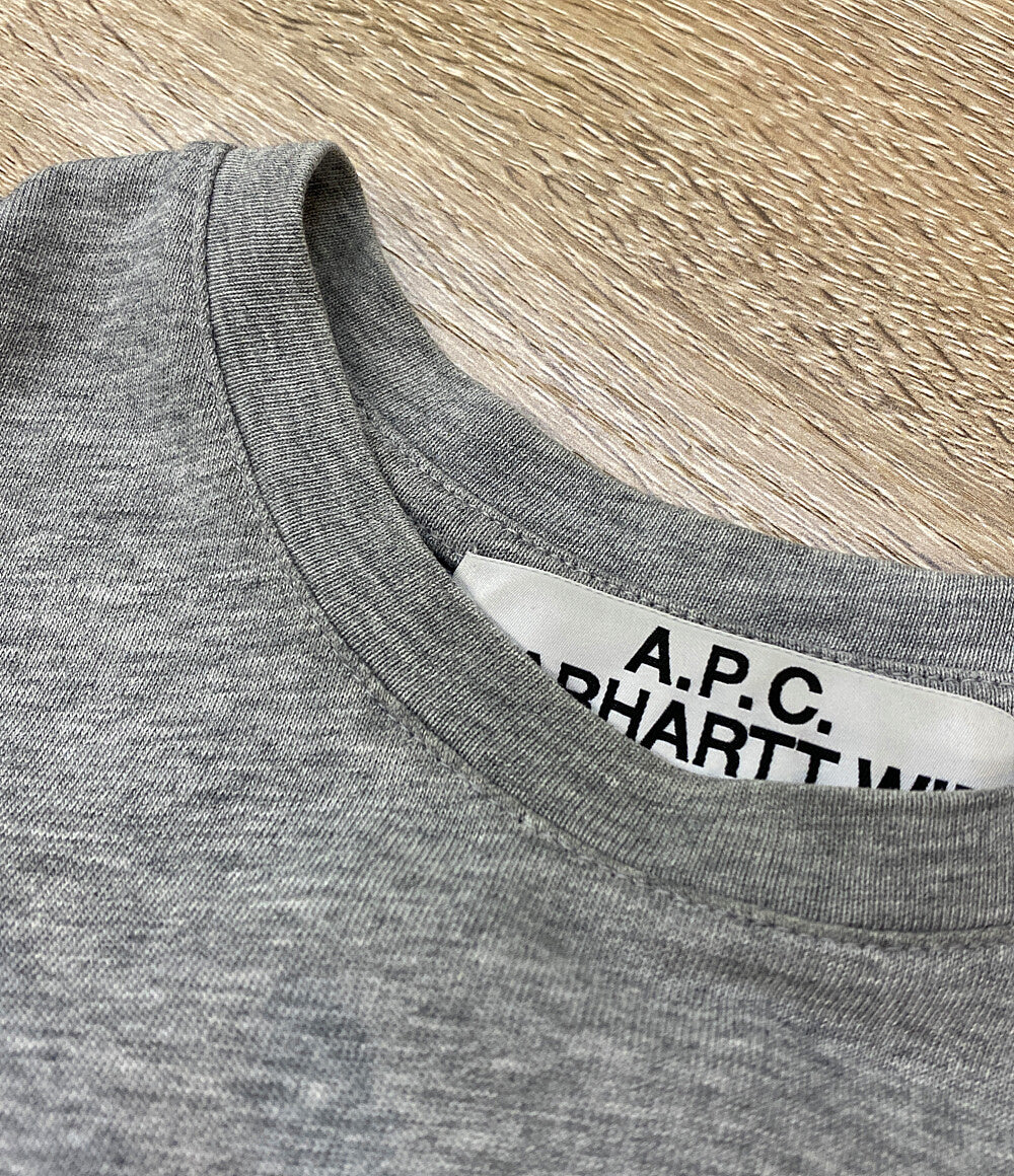 アーペーセー カーハート 半袖Ｔシャツ グレー メンズ SIZE S A.P.C.×Carhartt