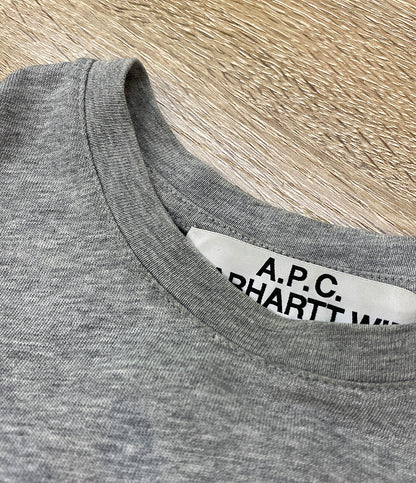 アーペーセー カーハート 半袖Ｔシャツ グレー メンズ SIZE S A.P.C.×Carhartt