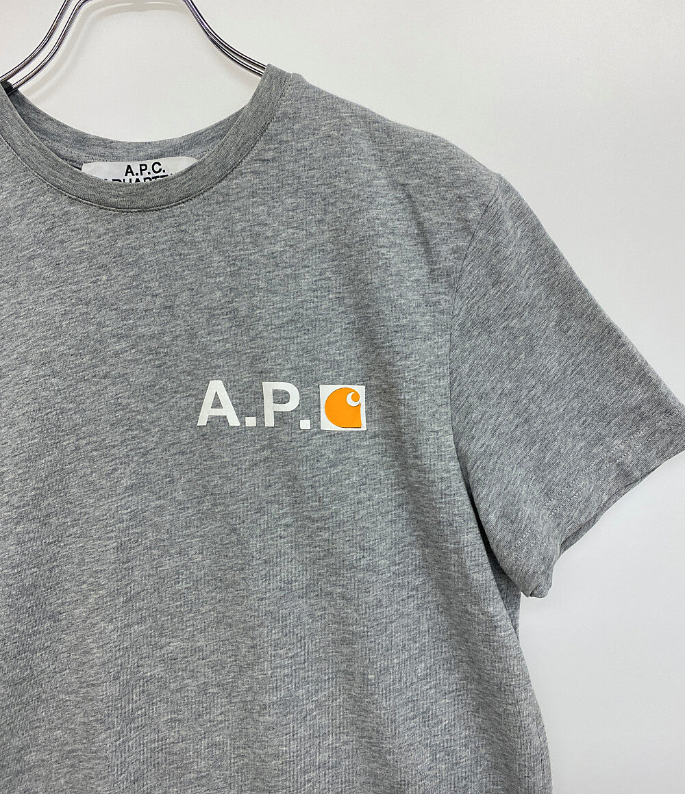 アーペーセー カーハート 半袖Ｔシャツ グレー メンズ SIZE S A.P.C.×Carhartt