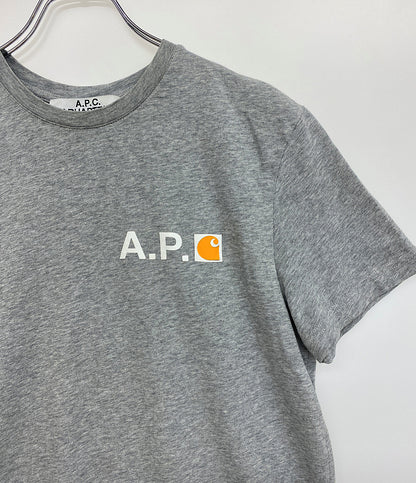 アーペーセー カーハート 半袖Ｔシャツ グレー メンズ SIZE S A.P.C.×Carhartt