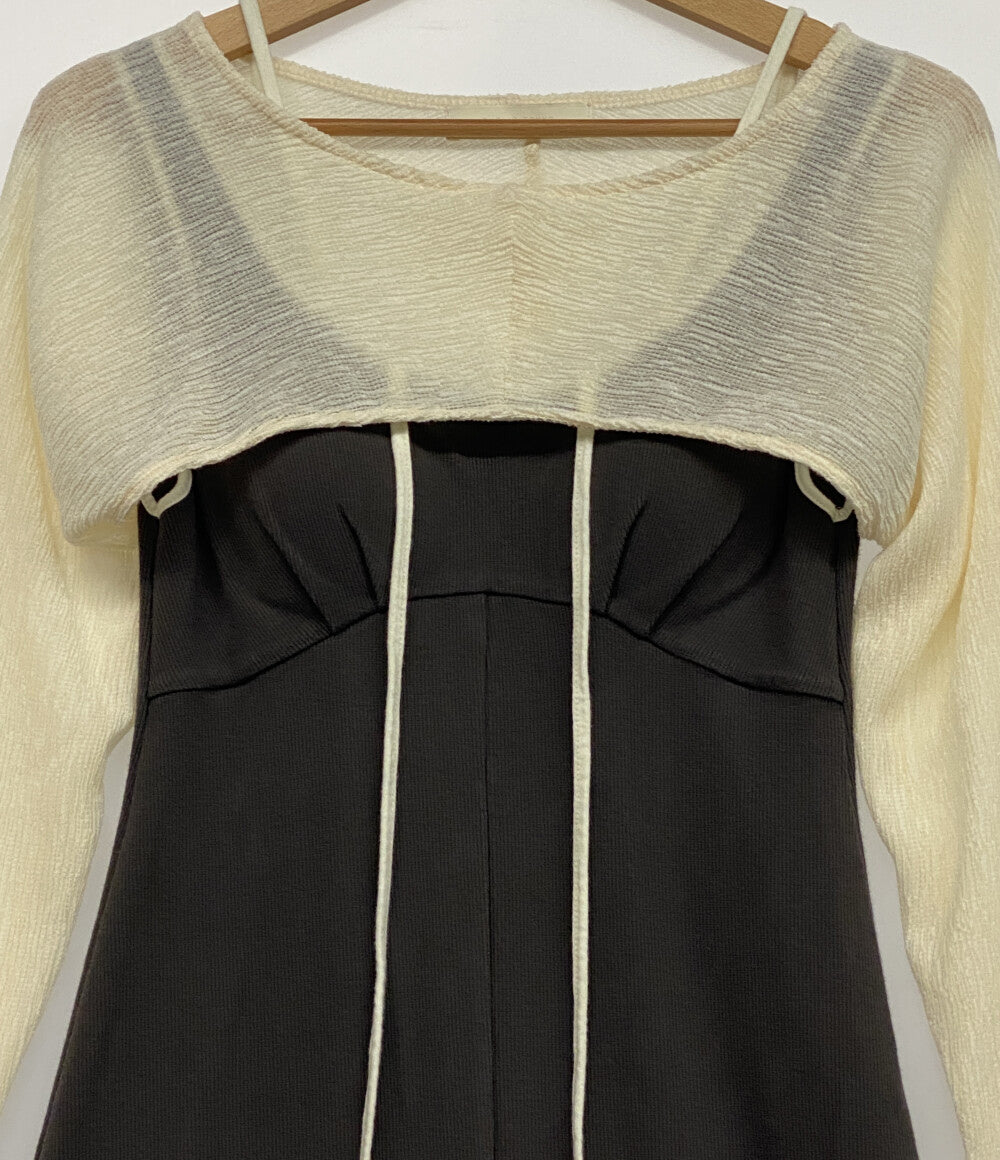 PUBLIC TOKYO パブリック トウキョウ レイヤーパーツセットワンピース キャミワンピ 162210008 レディース SIZE F