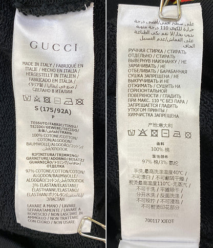 グッチ 美品 スウェットパーカー ブラック マルチカラー 700117 メンズ SIZE S GUCCI