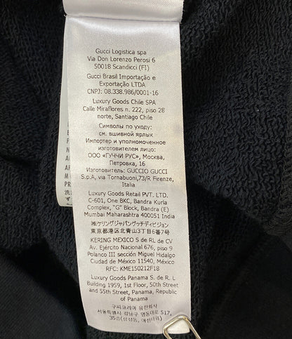 グッチ 美品 スウェットパーカー ブラック マルチカラー 700117 メンズ SIZE S GUCCI