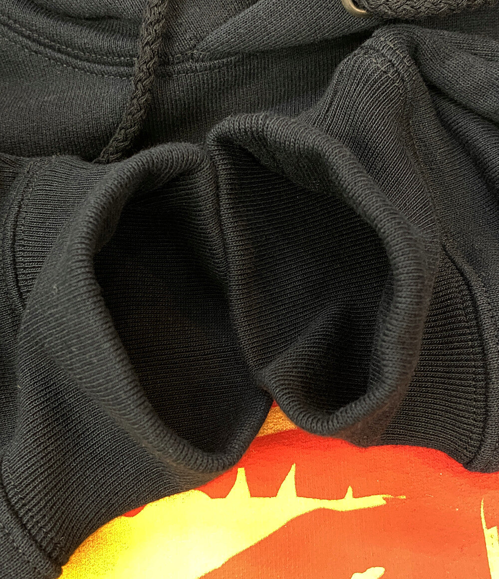 美品 GUCCI スウェットパーカー ブラック マルチカラー 700117 メンズ