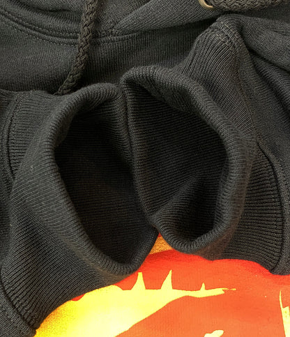 グッチ 美品 スウェットパーカー ブラック マルチカラー 700117 メンズ SIZE S GUCCI