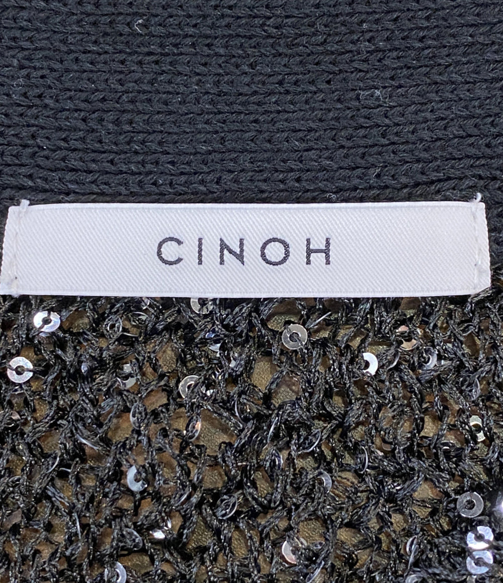 CINOH チノ カーディガン 2024ss スパンコール 24SKN006 レディース SIZE 38
