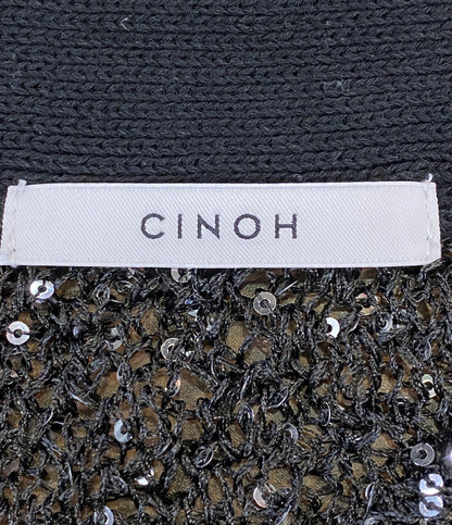 CINOH チノ カーディガン 2024ss スパンコール 24SKN006 レディース SIZE 38