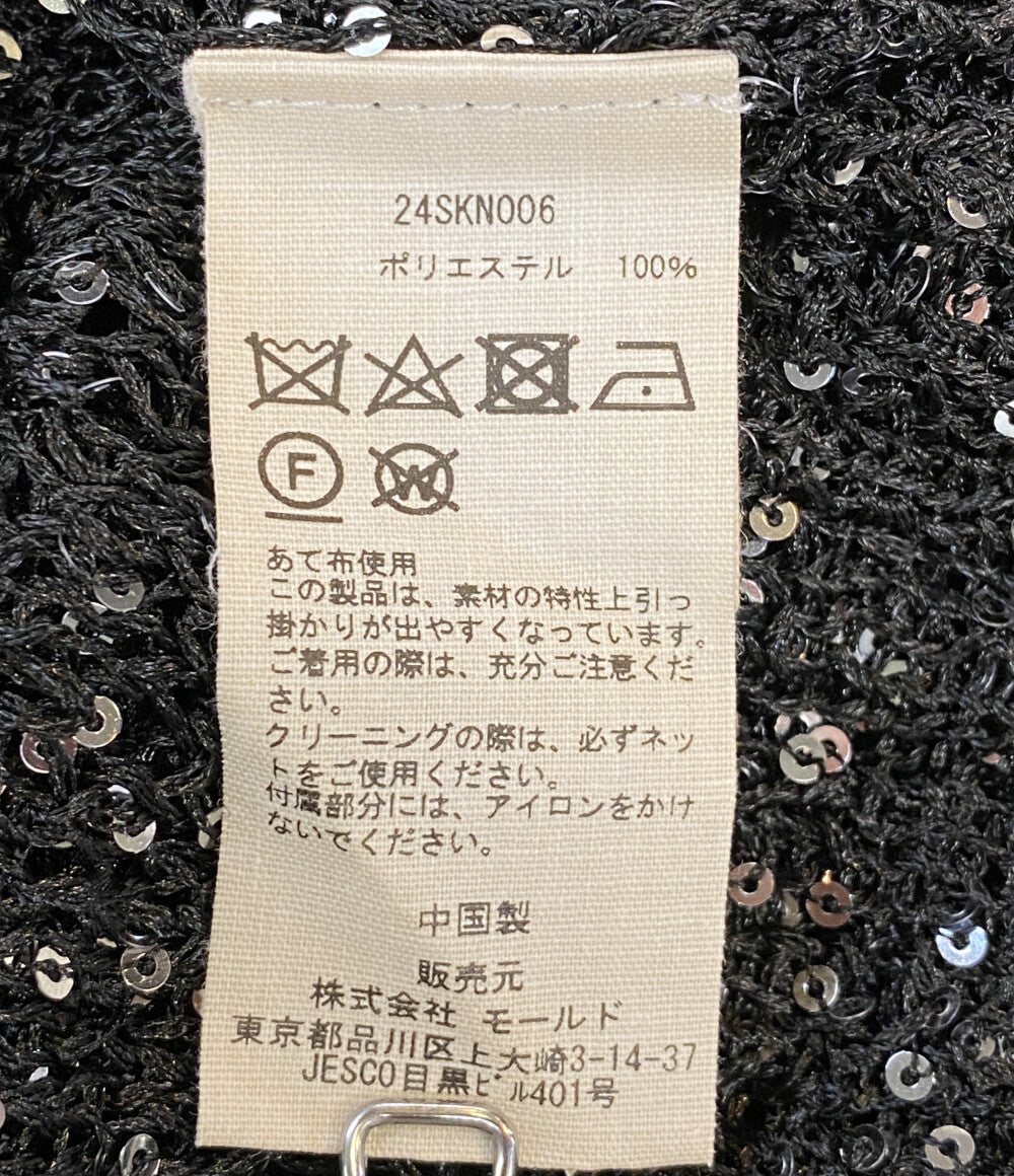 CINOH チノ カーディガン 2024ss スパンコール 24SKN006 レディース