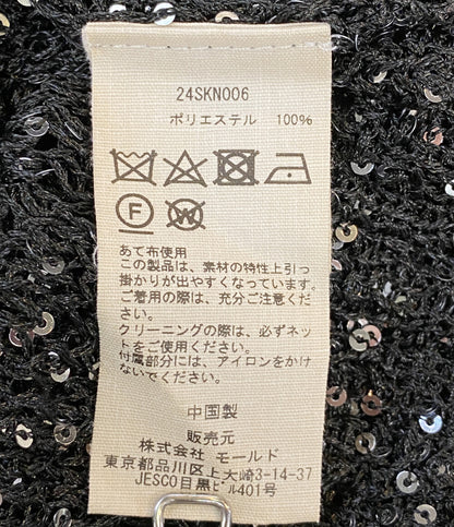 CINOH チノ カーディガン 2024ss スパンコール 24SKN006 レディース SIZE 38