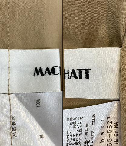 Machatt マチャット 長袖シャツワンピース ベージュ レディース SIZE -