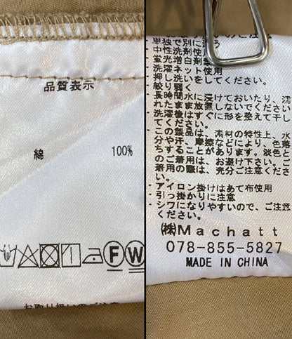 Machatt マチャット 長袖シャツワンピース ベージュ レディース SIZE -