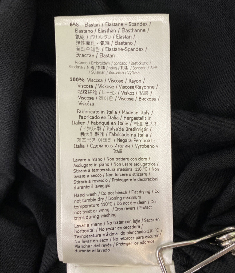 フェンディ 美品 フィラ 半袖Ｔシャツ ブラック COTTON JERS FS7074 メンズ SIZE S FENDI×FILA