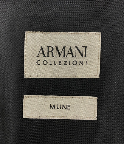 アルマーニコレッツォーニ 美品 MLINE スーツ セットアップ チャコールグレー size48 メンズ SIZE 48 ARMANI COLLEZIONI