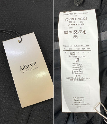 アルマーニコレッツォーニ 美品 セットアップ スーツ シングル メンズ SIZE 52 ARMANI COLLEZIONI