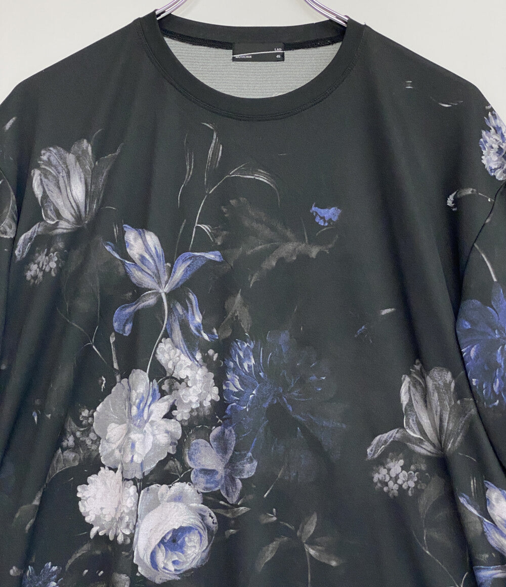 ラッドミュージシャン 美品 半袖Ｔシャツ OIL PAINTING FLOWER BIG T-SHIRT      メンズ SIZE 46  LAD MUSICIAN