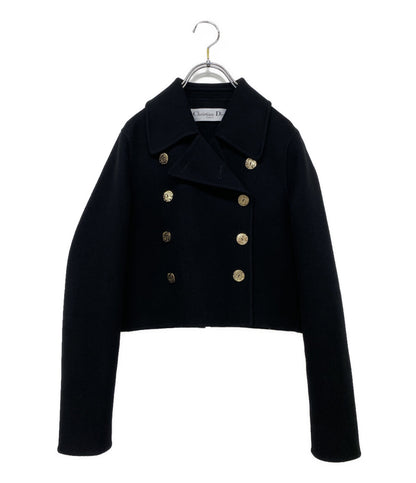 クリスチャンディオール 美品 ショートコート 340C48A0060 カシミア レディース SIZE 34 Christian Dior