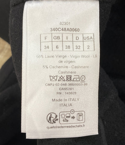 クリスチャンディオール 美品 ショートコート 340C48A0060 カシミア レディース SIZE 34 Christian Dior