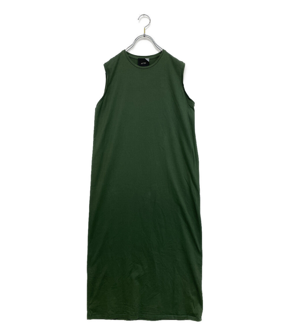 エイトン  ノースリーブワンピース グリーン      レディース SIZE 01  ATON