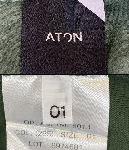 エイトン  ノースリーブワンピース グリーン      レディース SIZE 01  ATON