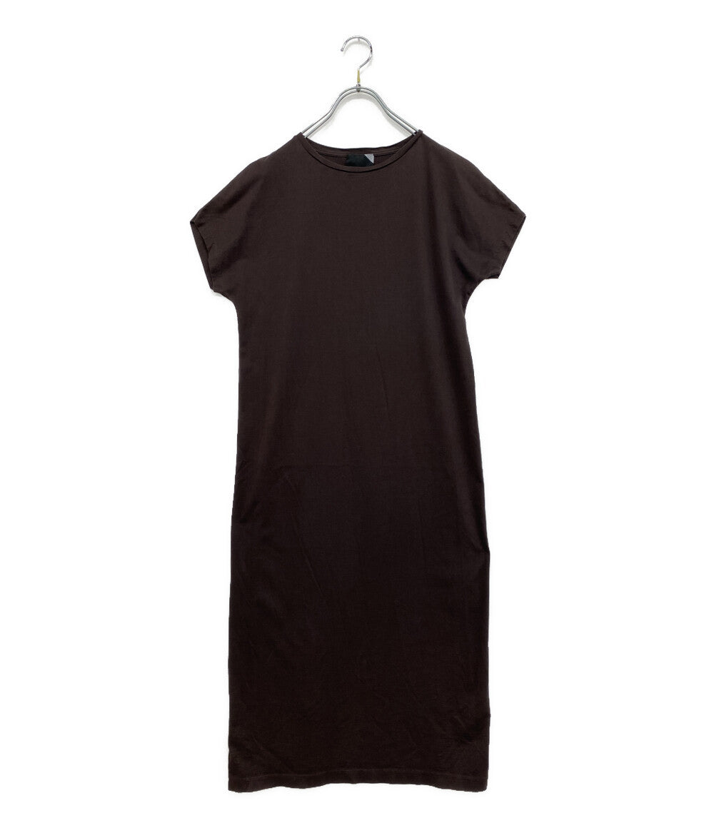 ATON 半袖ワンピース ブラウン レディース SIZE 01 エイトン