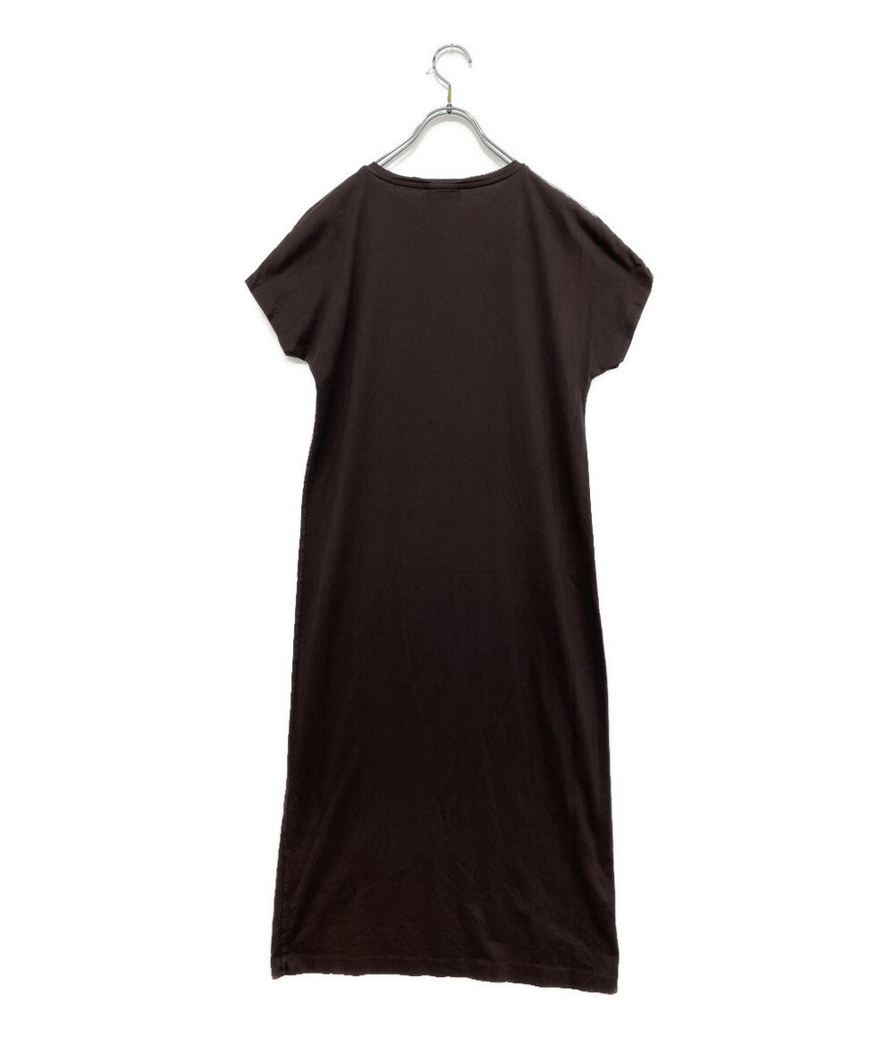 ATON 半袖ワンピース ブラウン レディース SIZE 01 エイトン