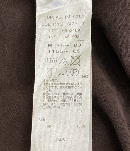 ATON 半袖ワンピース ブラウン レディース SIZE 01 エイトン