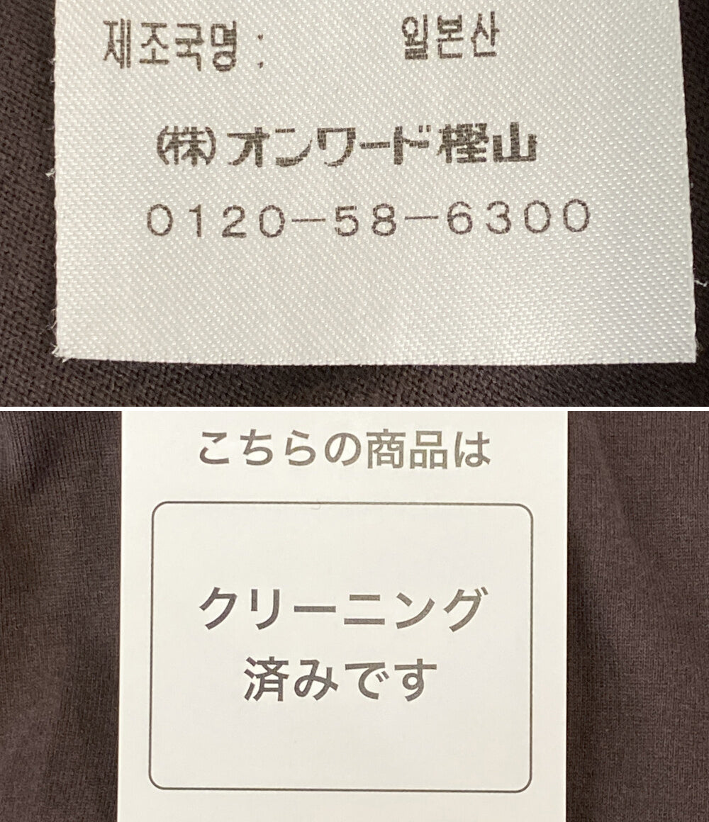 ATON 半袖ワンピース ブラウン レディース SIZE 01 エイトン