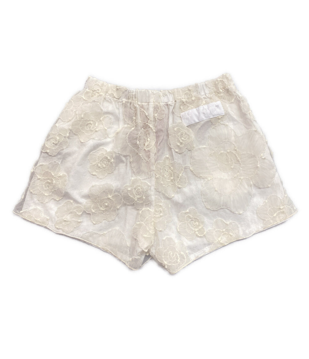 N°21 ショートパンツ 24A フラワー レース レディース SIZE 40 ヌメロ ヴェントゥーノ