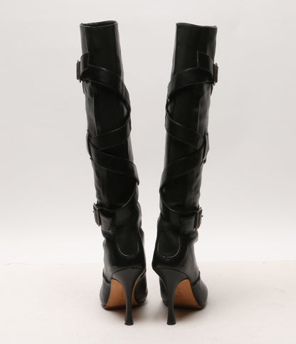 マノロブラニク ブーツ ツイストベルト レディース SIZE 35 MANOLO BLAHNIK