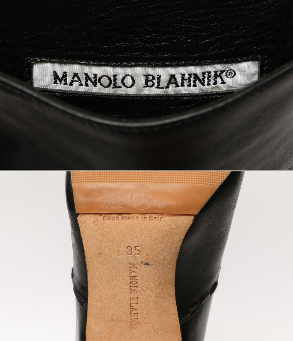 マノロブラニク ブーツ ツイストベルト レディース SIZE 35 MANOLO