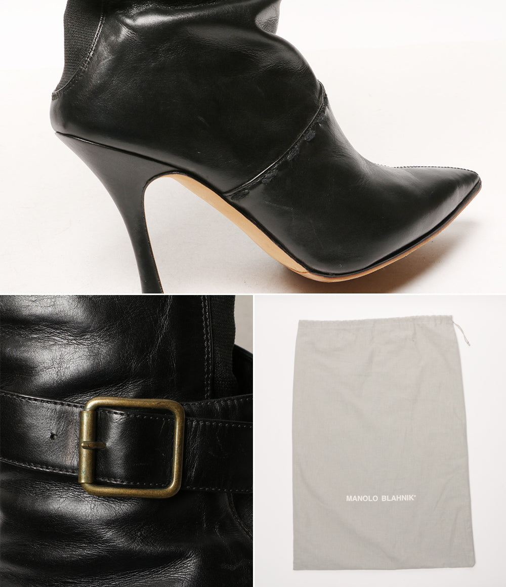 マノロブラニク ブーツ ツイストベルト レディース SIZE 35 MANOLO BLAHNIK