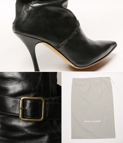 マノロブラニク ブーツ ツイストベルト レディース SIZE 35 MANOLO BLAHNIK