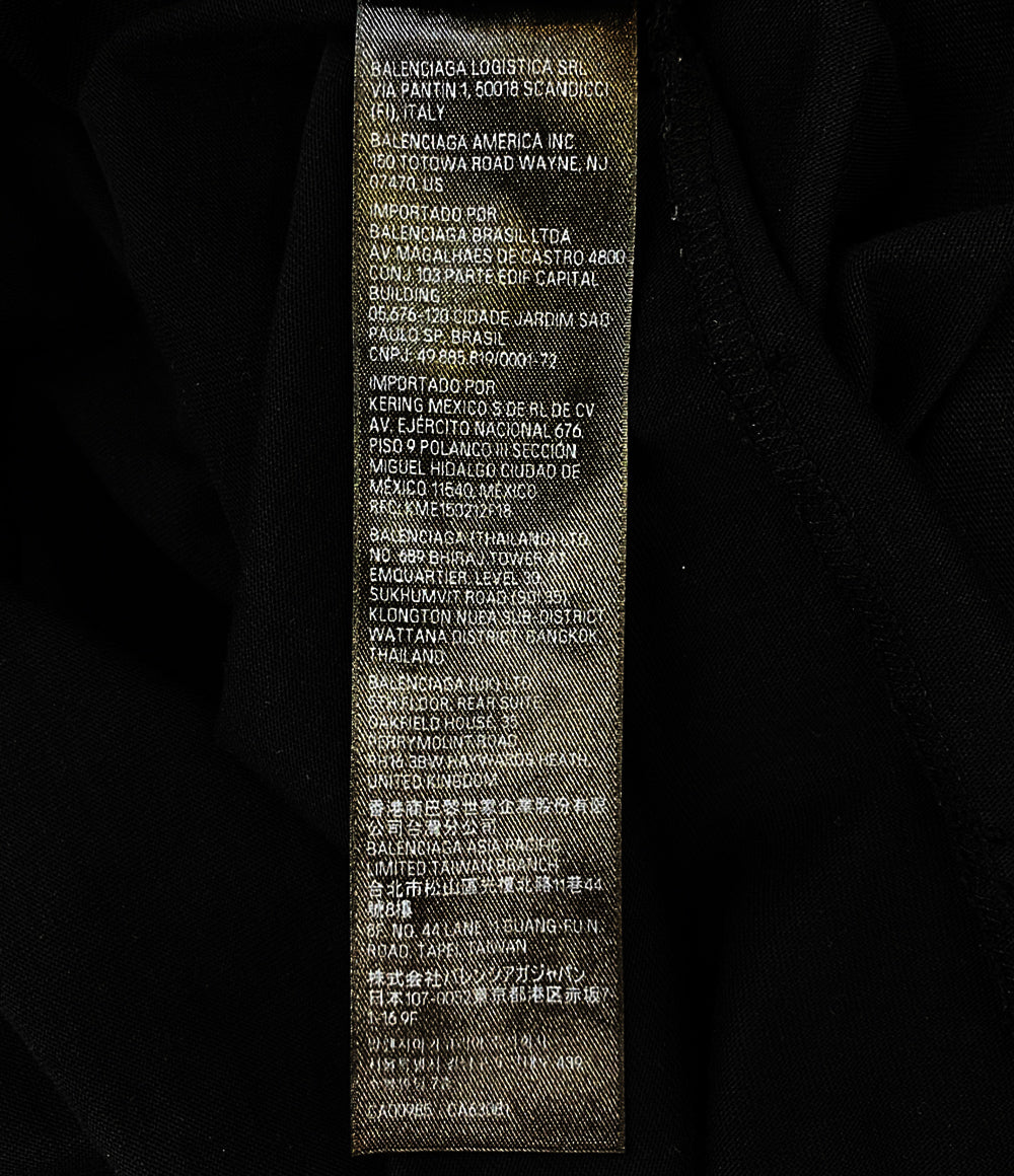 BALENCIAGA ダメージ加工ピアストレーナー ブラック メンズ SIZE L バレンシアガ