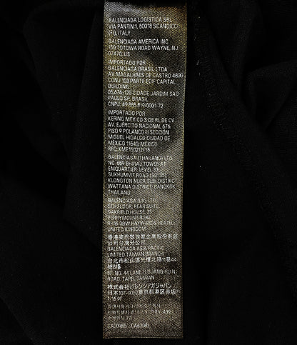 BALENCIAGA ダメージ加工ピアストレーナー ブラック メンズ SIZE L バレンシアガ