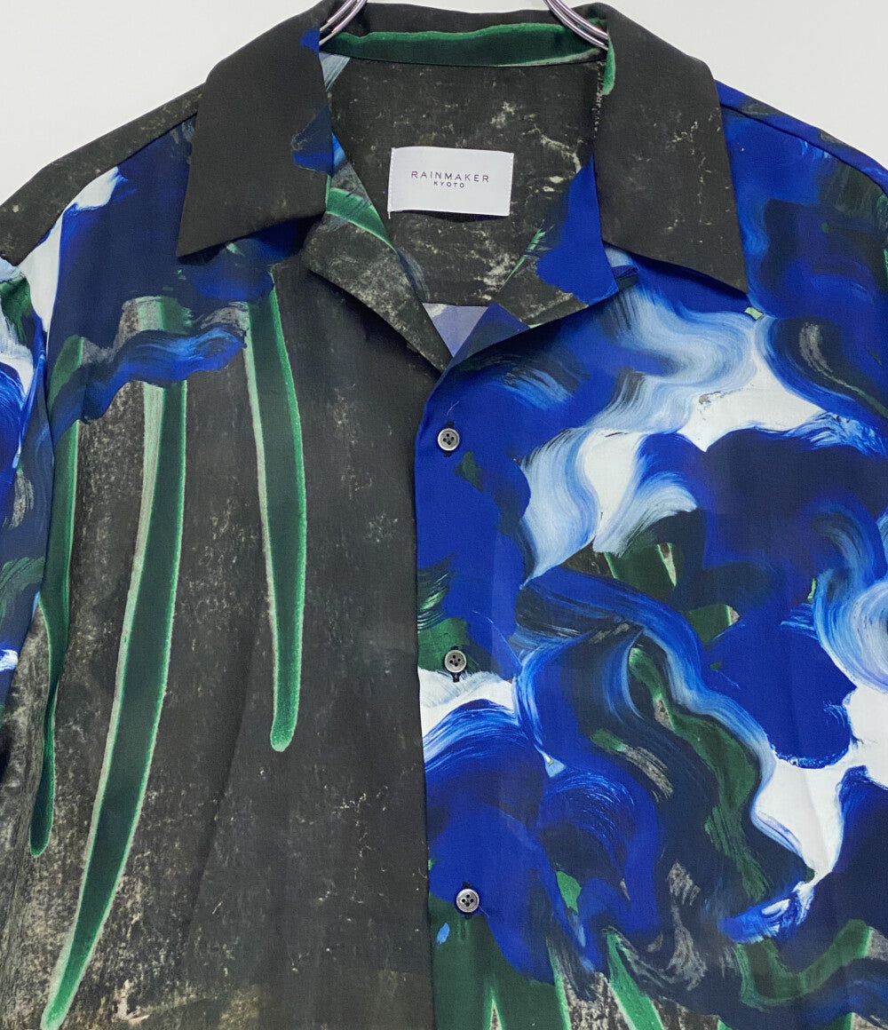 レインメーカー 半袖シャツ RM241-022 燕子花図 メンズ SIZE 5(48） RAIN MAKER