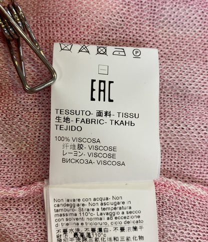 エムエスジーエム フロントボタンスカート ピンク ギンガムチェック レディース SIZE S MSGM