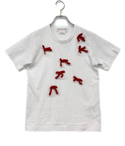COMME des GARCONS GIRL コムデギャルソンガール 半袖Ｔシャツ リボン NT-T006 レディース SIZE M