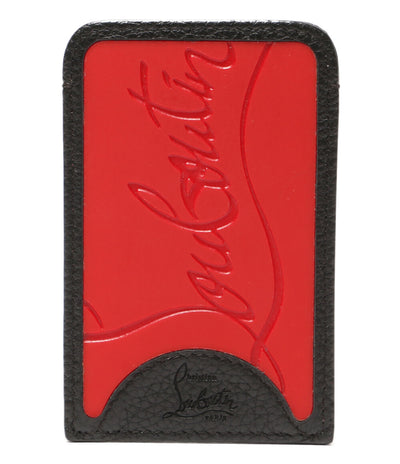 クリスチャンルブタン  カードケース レッド×ブラック      レディース   Christian Louboutin